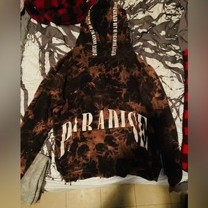 Bleach dyed hoodie